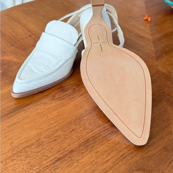 Dolce Vita Women's Cream Slingback Loafers - Picture 5 of 5
